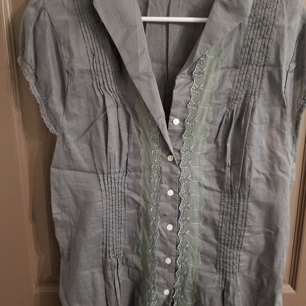 Gray Charlotte Russe blouse